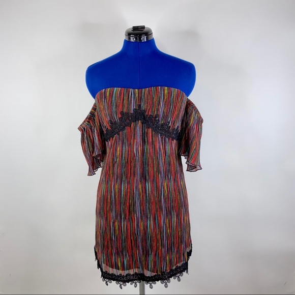 House of Harlow Sofia Mini Off the Shoulder Dress - Picture 3 of 10